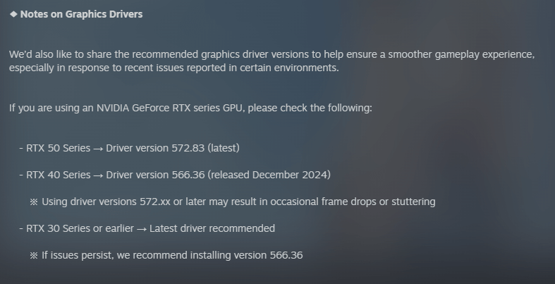 Inzoi Nvidia Driver