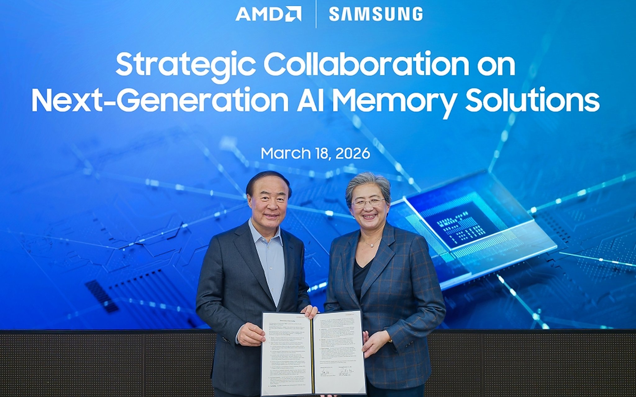 Samsung AMD MOU HBM4 Instinct MI455X 2026
