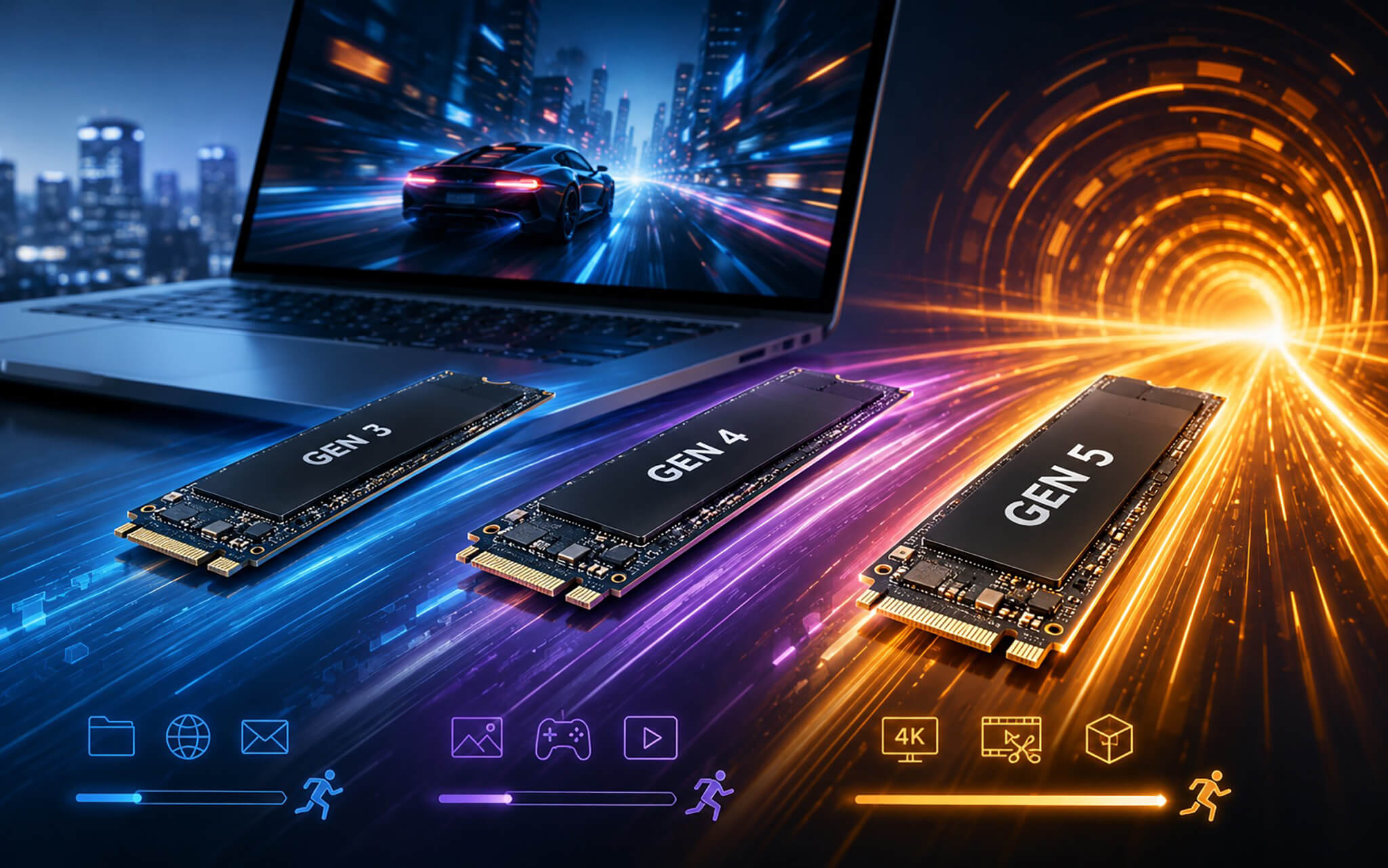 Ssd Gen 3, Gen 4 Hay Gen 5 Trải Nghiệm Laptop 2026 Thực Sự Khác Nhau đến đâu Featured