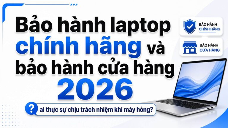 Bảo hành laptop chính hãng và bảo hành cửa hàng : ai thực sự chịu trách nhiệm khi máy hỏng