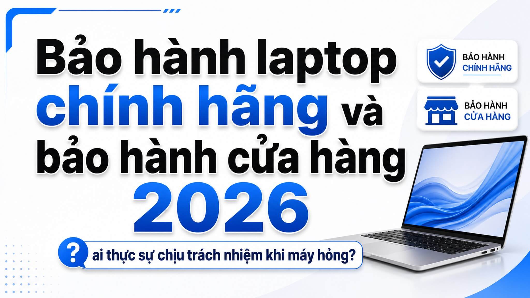 Bảo hành laptop chính hãng và bảo hành cửa hàng : ai thực sự chịu trách nhiệm khi máy hỏng