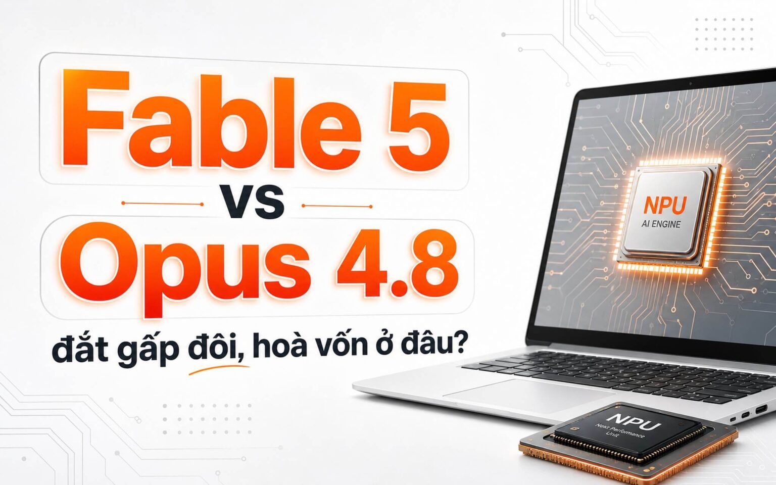 Claude Fable 5 mạnh hơn Opus 4.8 nhưng đắt gấp đôi: đâu là điểm hoà vốn?