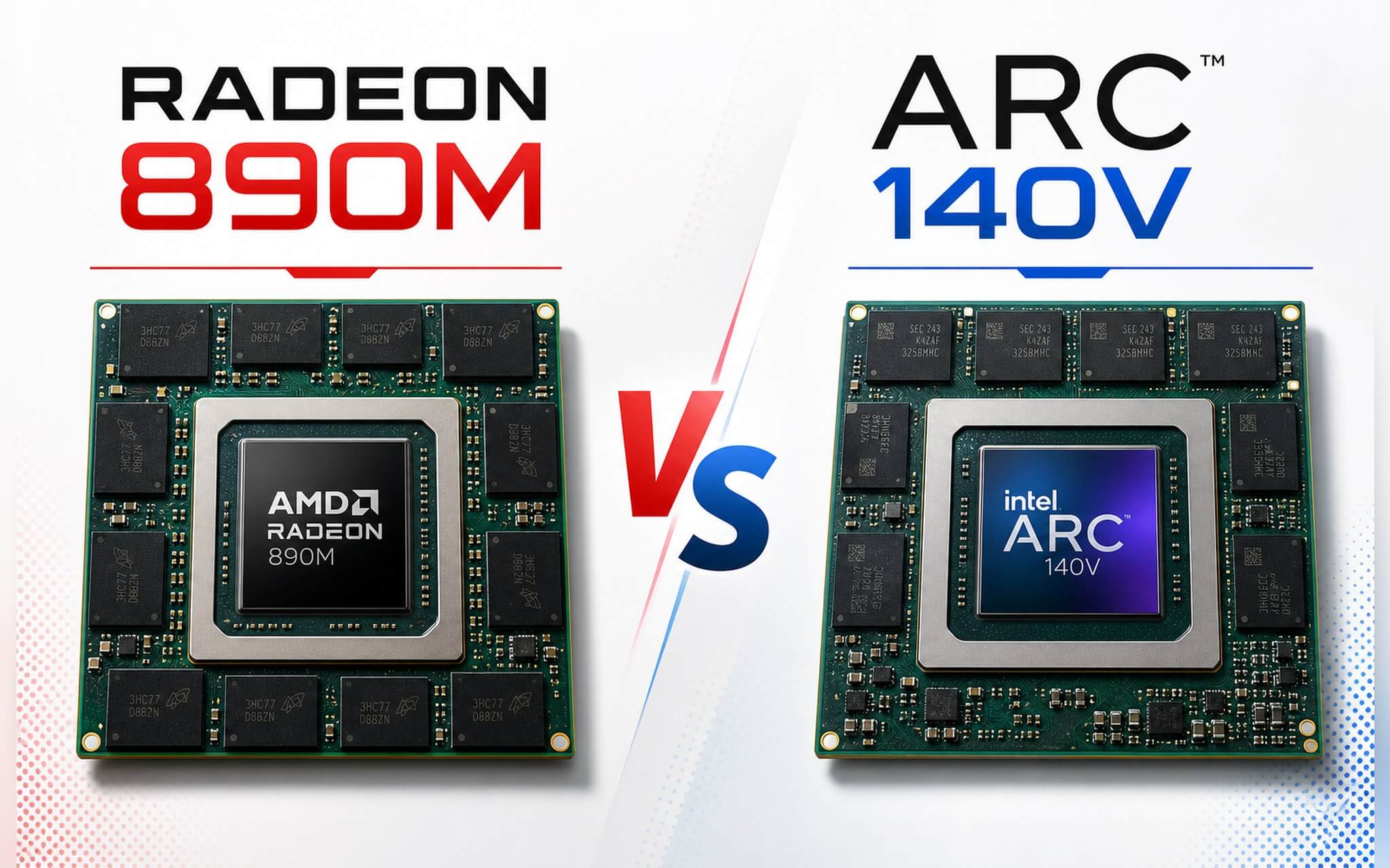 So sánh iGPU Radeon 890M và Intel Arc 140V laptop mỏng nhẹ