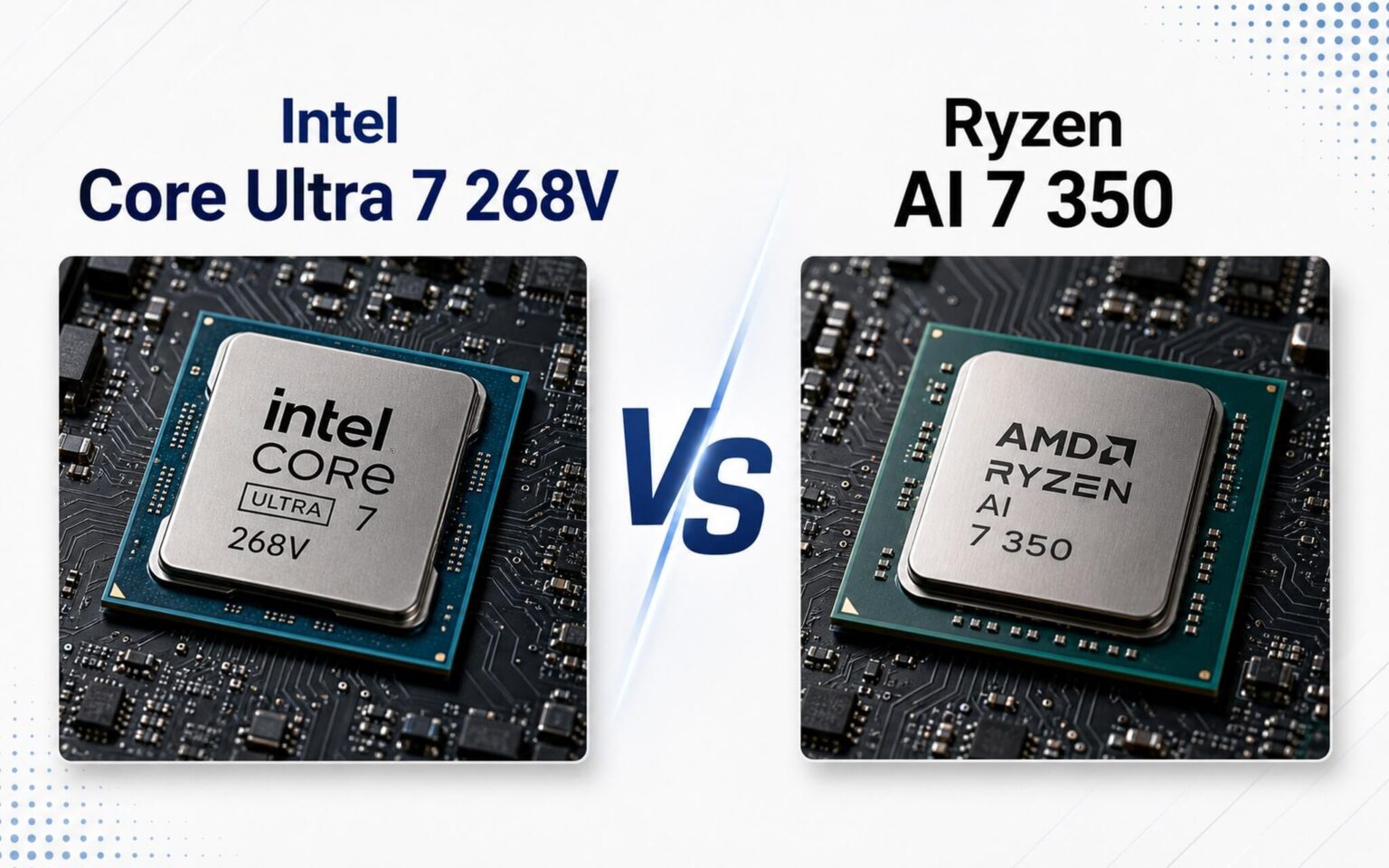 Chọn Core Ultra 7 268V hay Ryzen AI 7 350 cho laptop 2026?