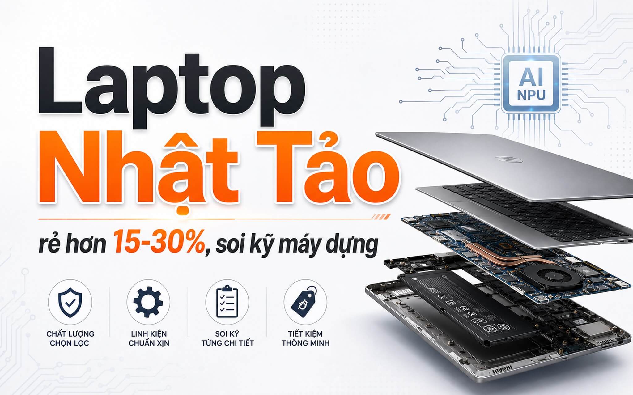 Laptop tại Nhật Tảo rẻ hơn nhưng phải soi kỹ linh kiện máy dựng
