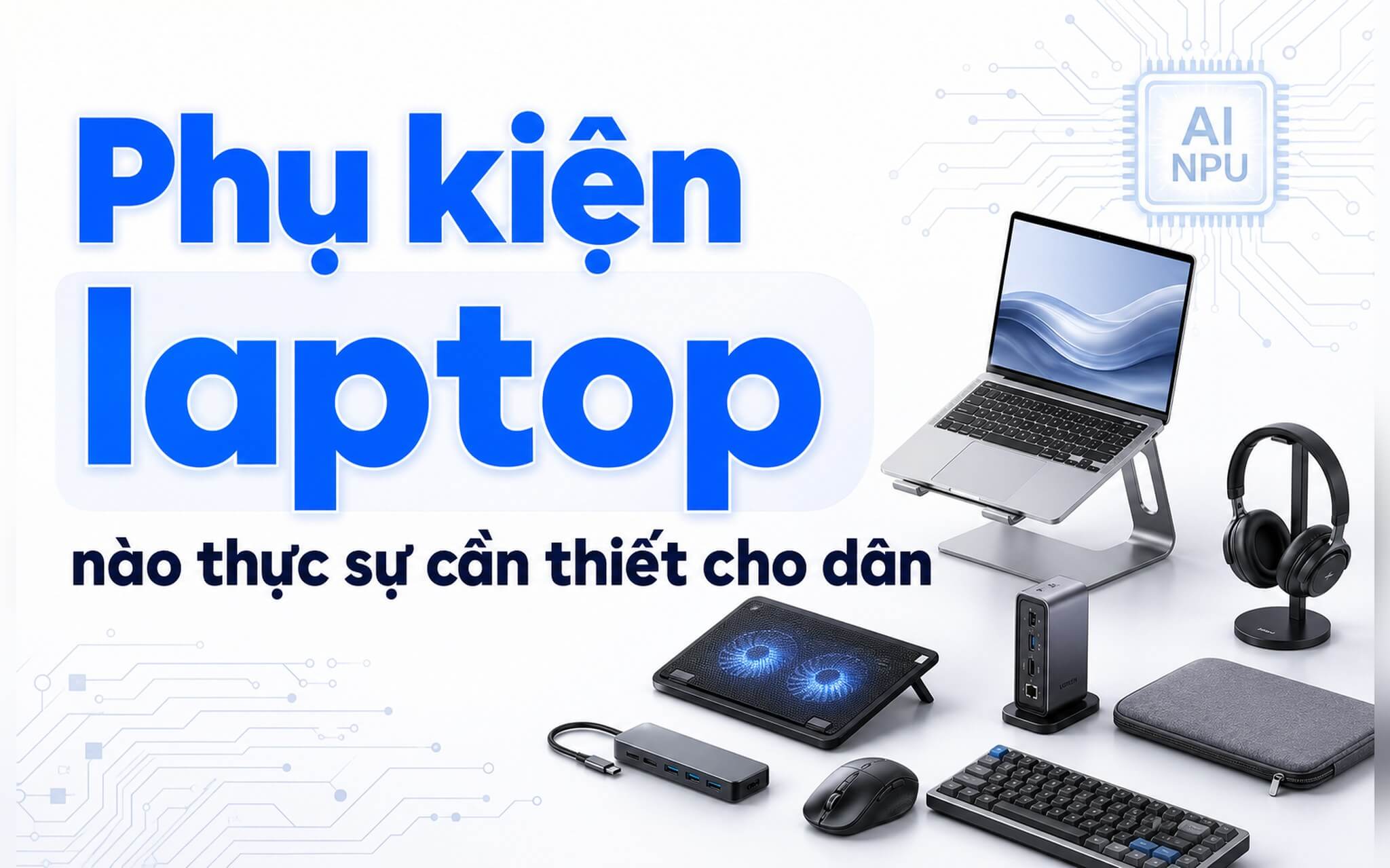 Phụ kiện laptop nào thực sự cần thiết cho dân văn phòng di động hằng ngày