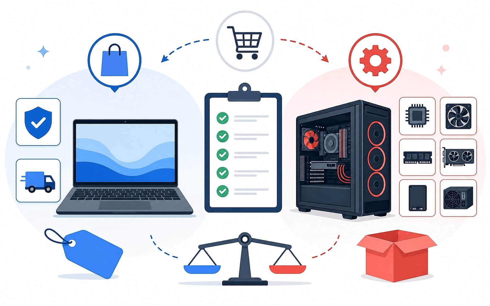 Nên chọn laptop di động hay tự dựng máy để bàn Nên chọn laptop di động hay tự dựng máy để bàn