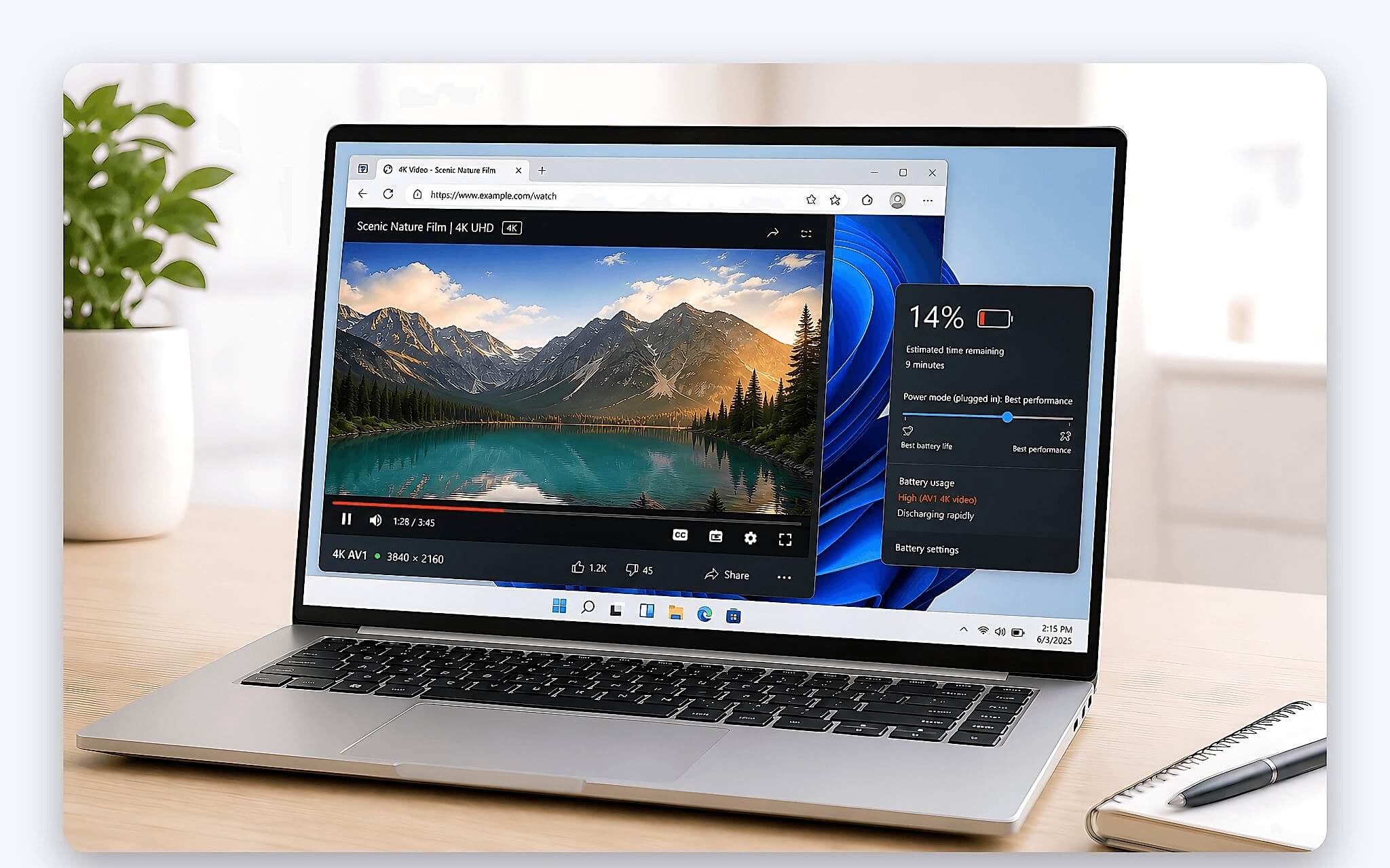 Những trường hợp xem video độ phân giải cao khiến laptop mau hết pin Những trường hợp xem video độ phân giải cao khiến laptop mau hết pin