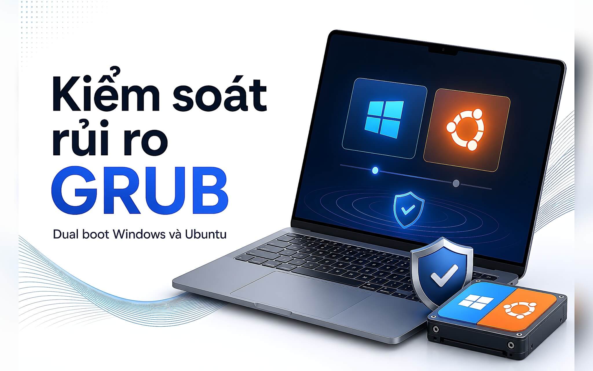 Dual boot Windows 11 và Ubuntu: Kiểm soát rủi ro GRUB