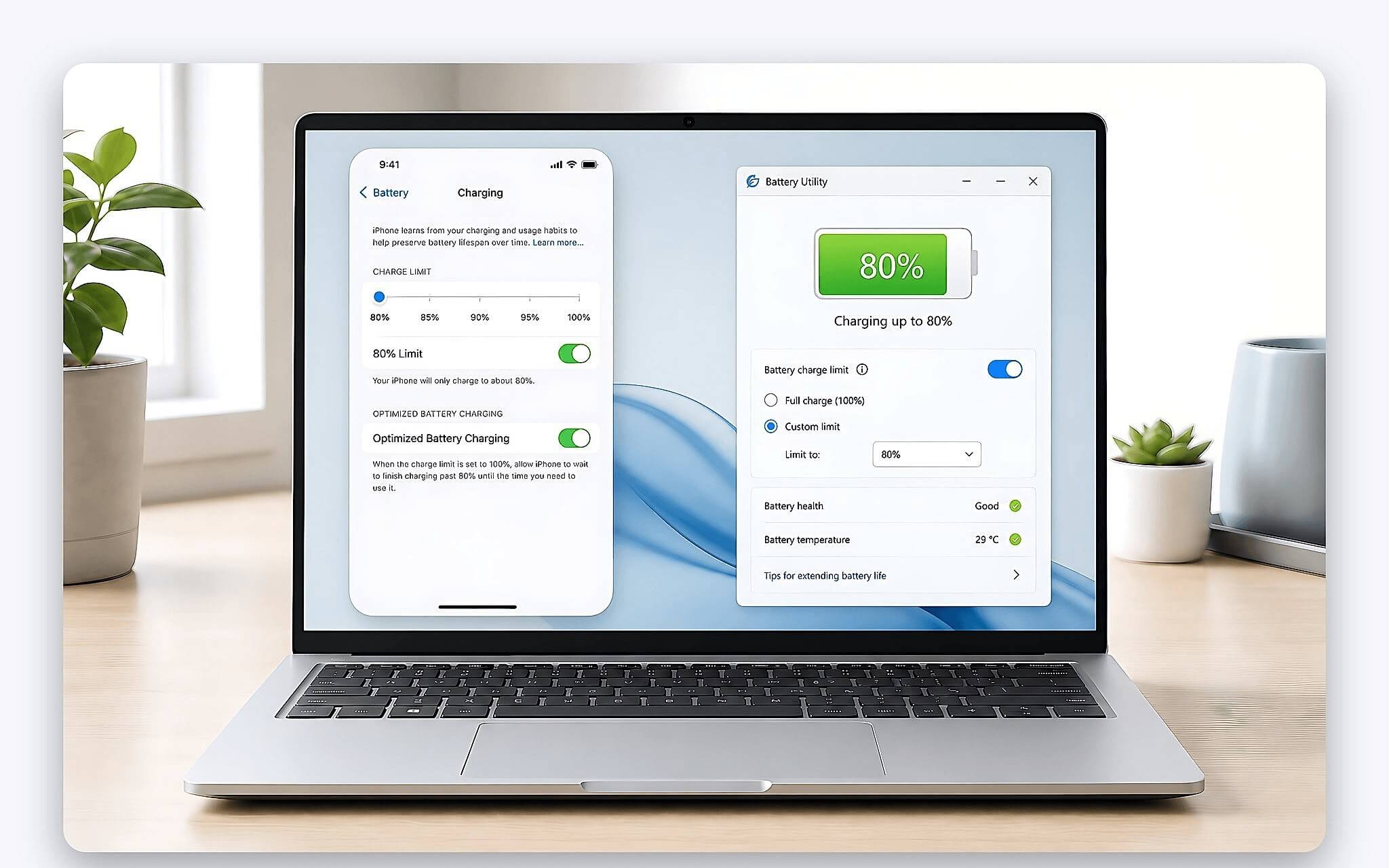 Có nên bật giới hạn sạc 80% trên laptop như trên iPhone Có nên bật giới hạn sạc 80% trên laptop như trên iPhone