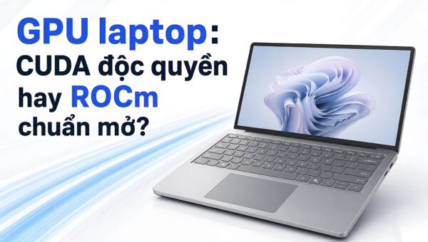 Cuộc chiến GPU AI trên laptop: Đặt lên bàn cân CUDA độc quyền và ROCm mã mở