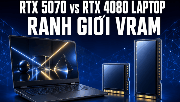 GPU Laptop RTX 5070 vs RTX 4080: Điểm số benchmark và ranh giới VRAM