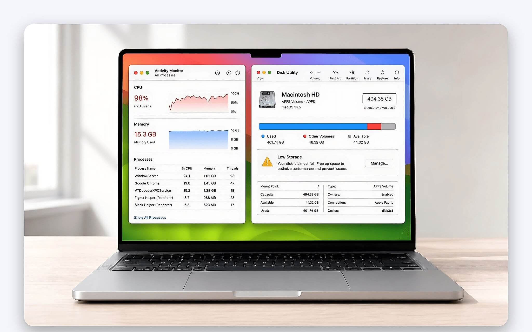 Nguyên nhân phần cứng và phần mềm khiến MacBook chậm lag Nguyên nhân phần cứng và phần mềm khiến MacBook chậm lag