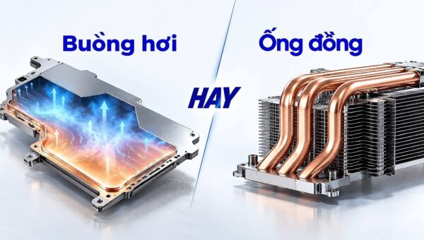 Buồng hơi hay ống đồng - Chọn kiến trúc tản nhiệt laptop khi tải nặng