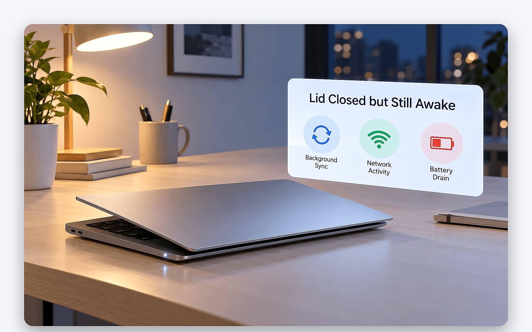 Vì sao laptop vẫn hao pin sau khi gập nắp màn hình