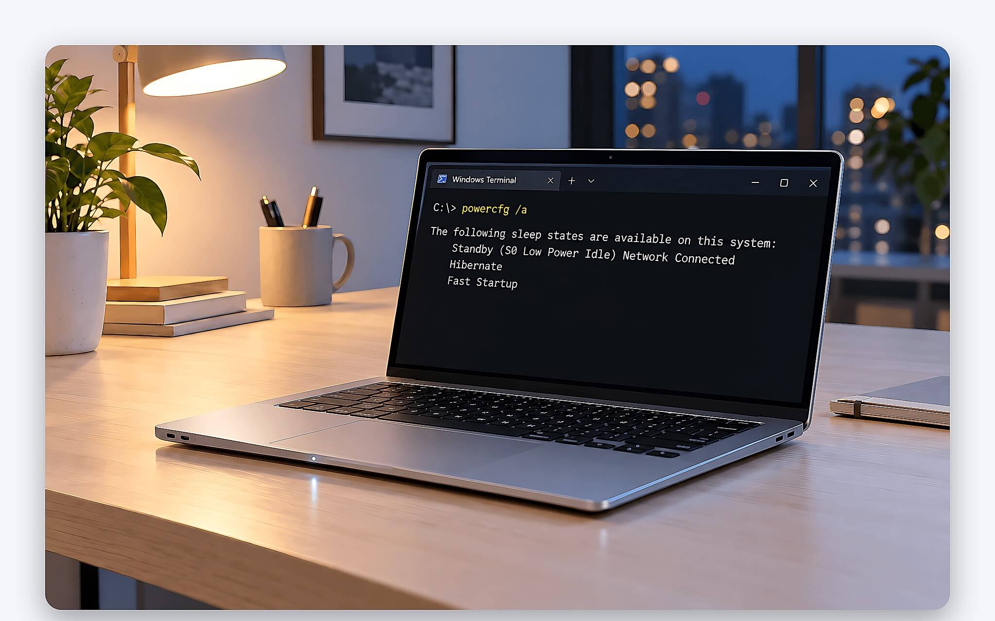 Chuyển Modern Standby sang Disconnected và cắt nguồn đánh thức