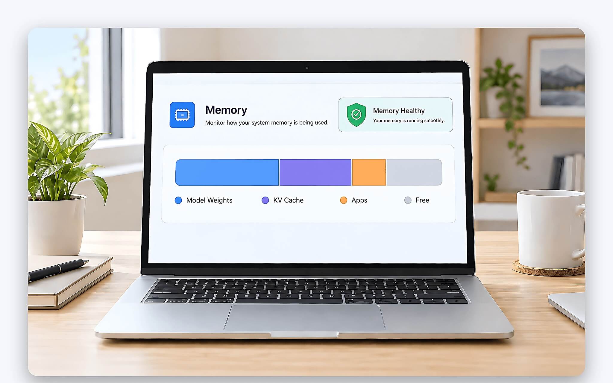 Ngưỡng RAM khả dụng trên laptop 16GB RAM khi nạp mô hình Ngưỡng RAM khả dụng trên laptop 16GB RAM khi nạp mô hình