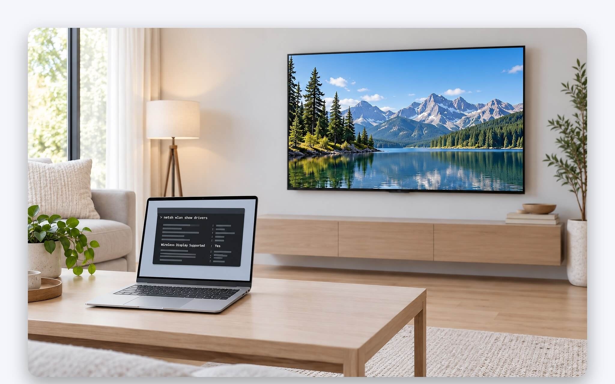 Kiểm tra Miracast trên laptop bằng dxdiag và lệnh netsh wlan show drivers