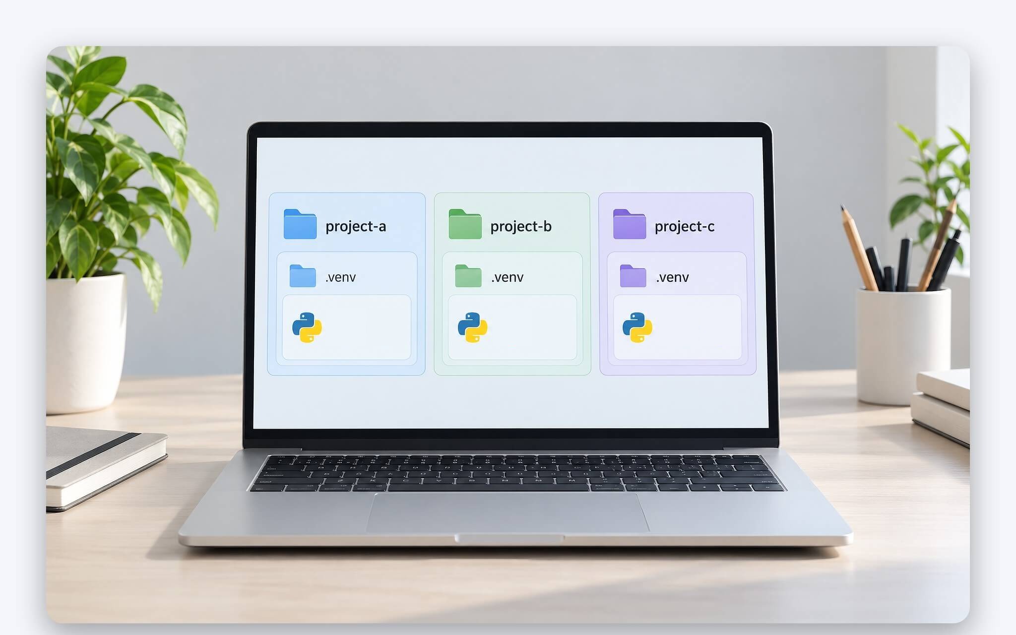 Môi trường ảo tách thư viện của Python trên laptop theo từng dự án